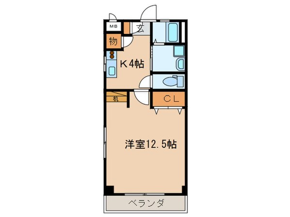 マ－ベラスⅡの物件間取画像